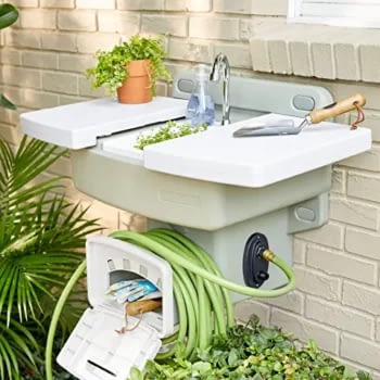 outdoor garden sink station